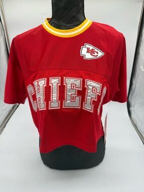 NFL Kansas City Chiefs Red Women's Jersey with Yellow Trim